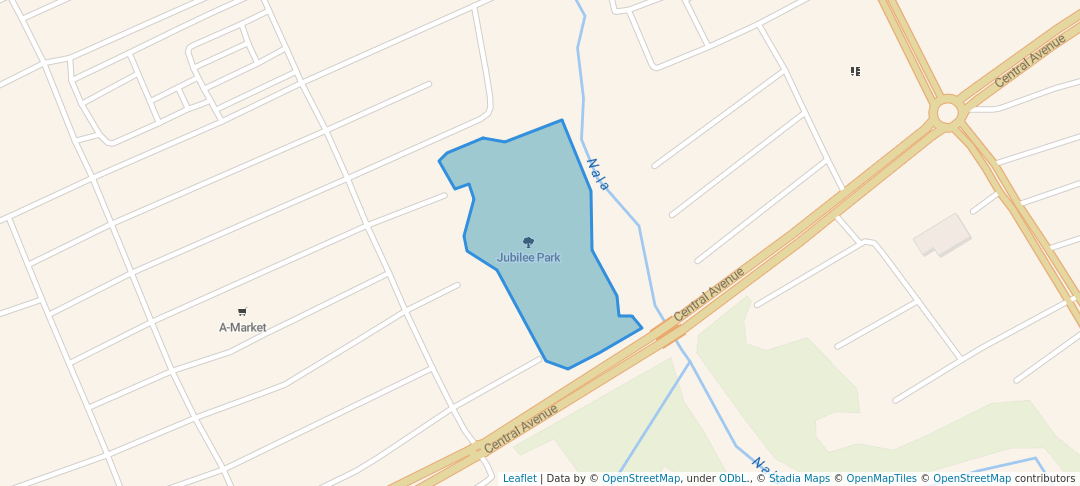 walking in Jubilee Park map in Bhilai