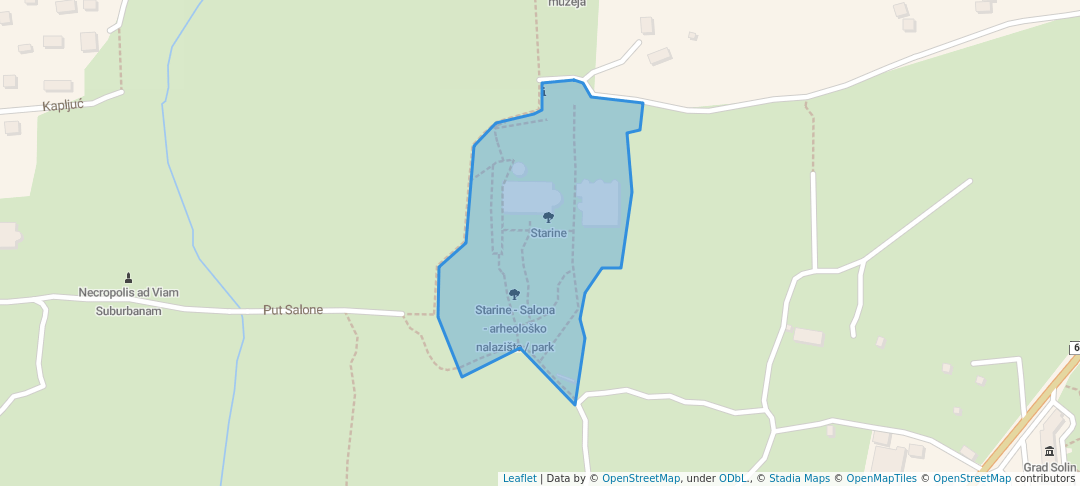 walking in Starine map in Solin