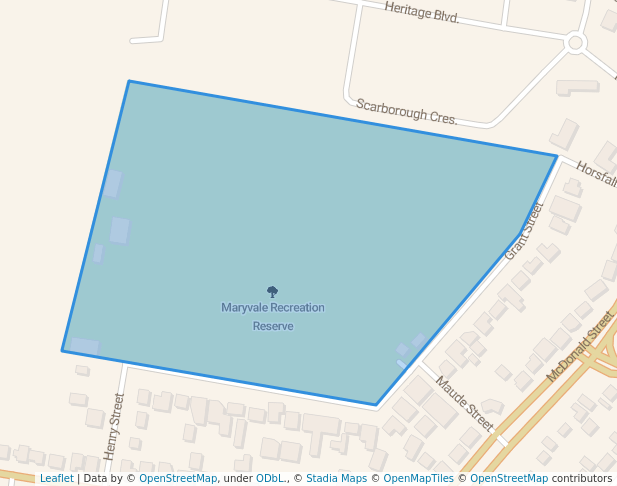 walking in Maryvale Recreation Reserve map in Morwell