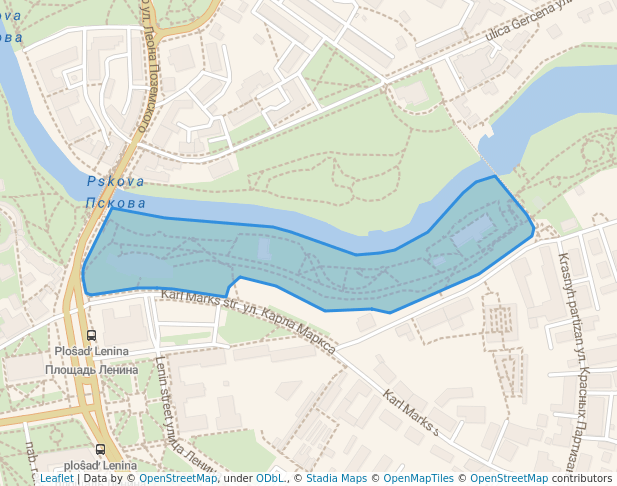 Парк реки Псковы