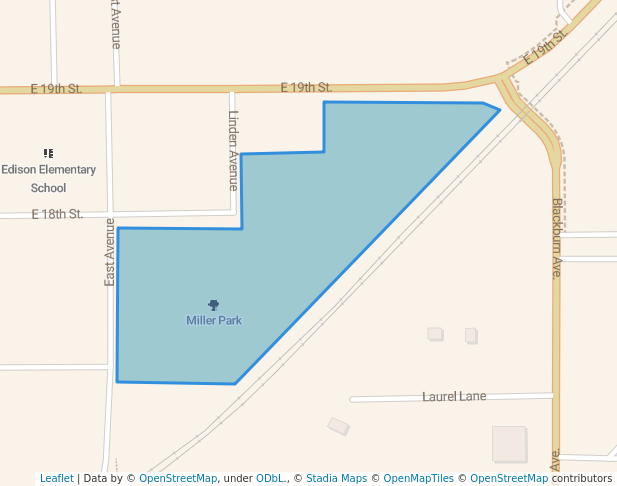 walking in Miller Park map in York