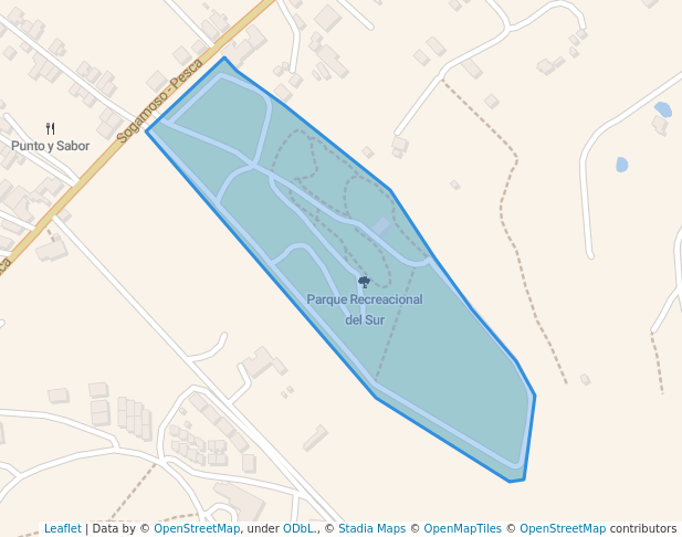 walking in Parque Recreacional del Sur map in Sogamoso