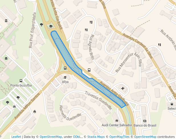 walking in Praça da garibaldi map in Salvador