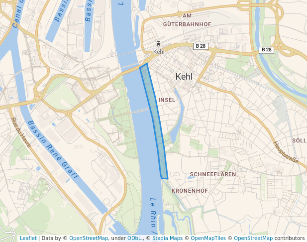 Garten der zwei Ufer