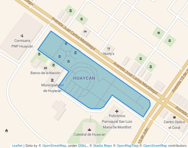 Plaza De Armas De Huaycán In Cercado De Lima Map And Routes