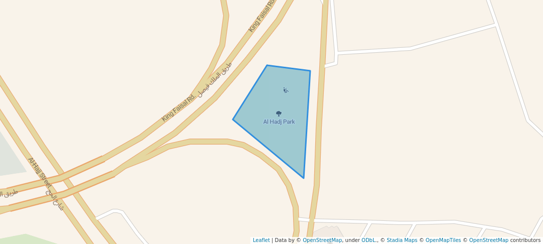 walking in Al Hadj Park map in Makkah