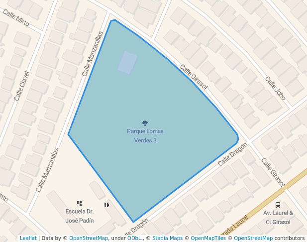 walking in Parque Lomas Verdes 3 map in Bayamón