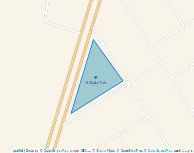 walking in Al Shafei Park map in Makkah