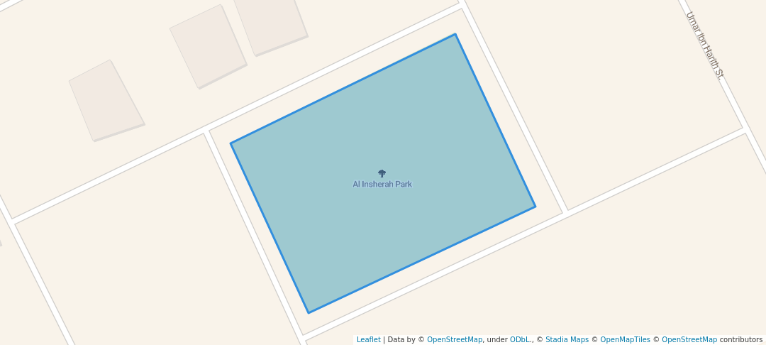 walking in Al Insherah Park map in Medina