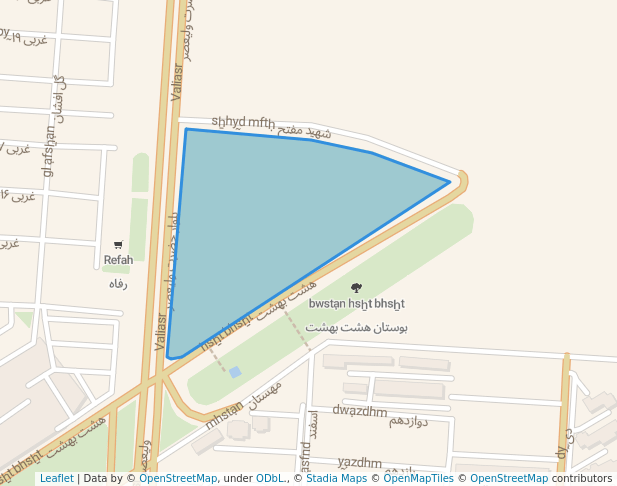 walking in پارک مهستان map in Eslamshahr