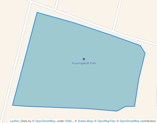 walking in Kusumgandh Park map in Uran Islampur