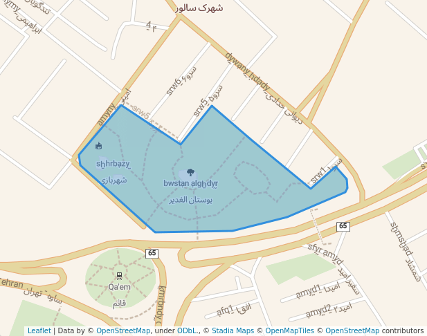 walking in بوستان الغدیر map in Eslamshahr