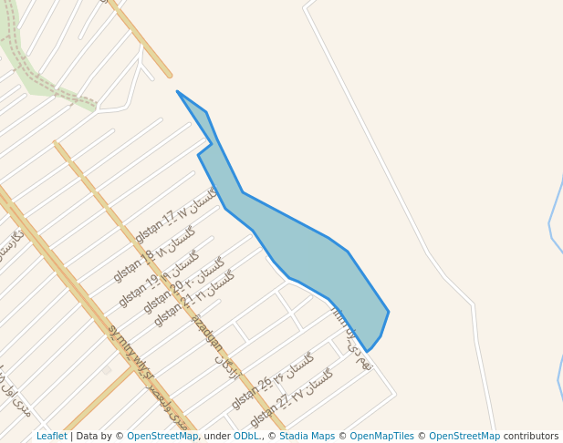 walking in بوستان صالحیه map in Salehiye