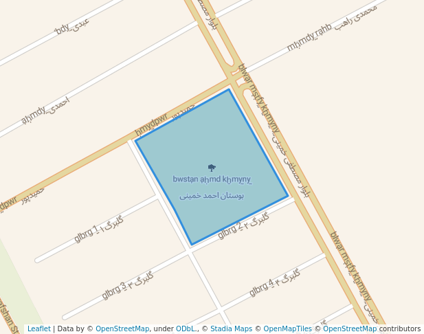 walking in بوستان احمد خمینی map in Eslamshahr