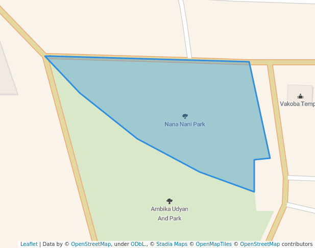 walking in Nana Nani Park map in Uran Islampur