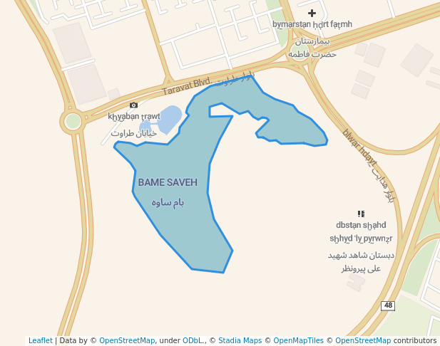 پارک جنگلی فجر in Saveh | Map and Routes