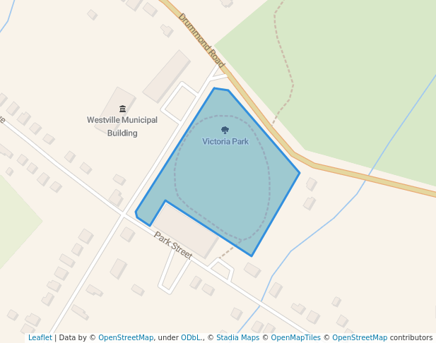 walking in Victoria Park map in Westville