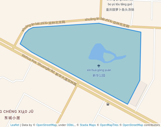 walking in 新华公园 map in Cheng Du Shi