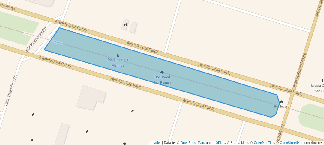 walking in Boulevard Isla Blanca map in Chimbote