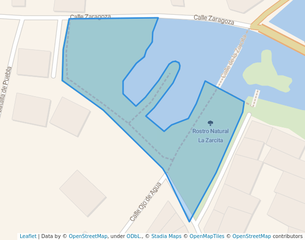 walking in Rostro Natural La Zarcita map in Zacapu