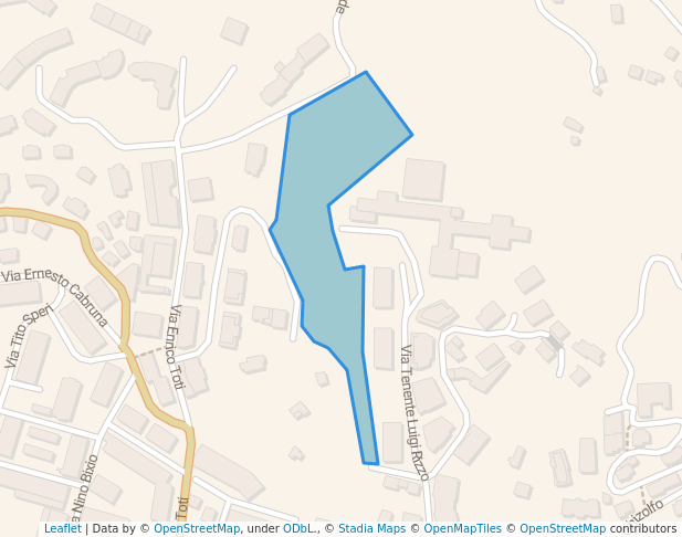 walking in Parco delle Fontanine map in Rapallo