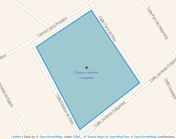 walking in Parque Jardines Colgantes map in Monterrey