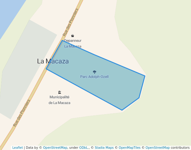 walking in Parc Adolph-Ozell map in La Macaza