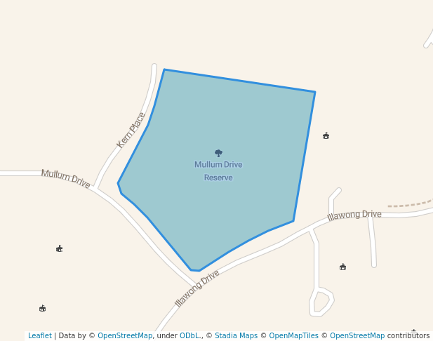 Mullum Drive Reserve in Donvale | Map and Routes