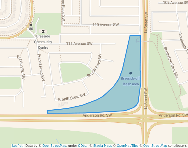 Braeside off-leash area