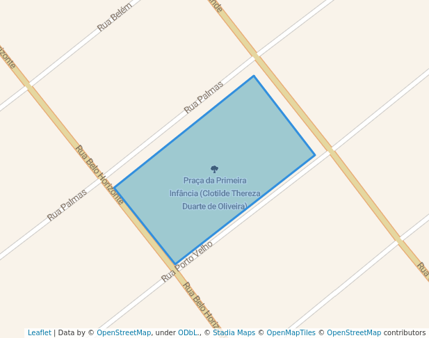 walking in Praça do Nova Cidade map in Boa Vista