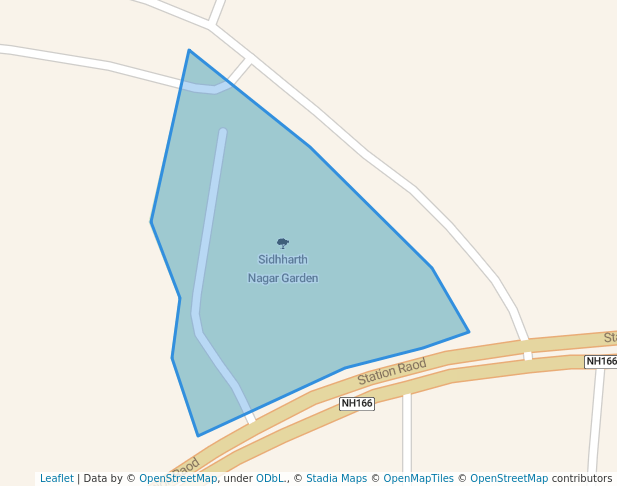 walking in Sidhharth Nagar Garden map in Kolhapur