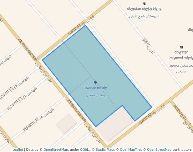 walking in بوستان مفیدی map in Eslamshahr
