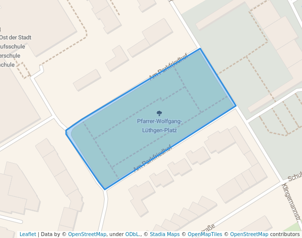 walking in Pfarrer-Wolfgang-Lüthgen-Platz map in Essen