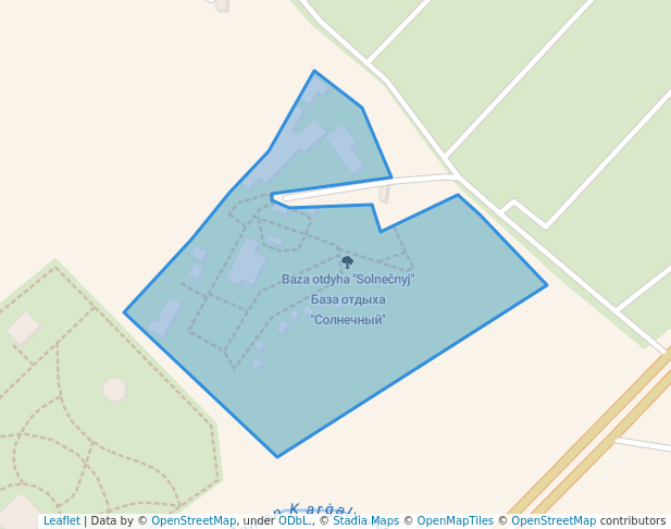 walking in База отдыха "Солнечный" map in Aktobe