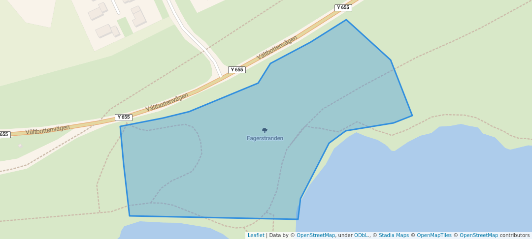 walking in Diskgolfbana map in Timrå