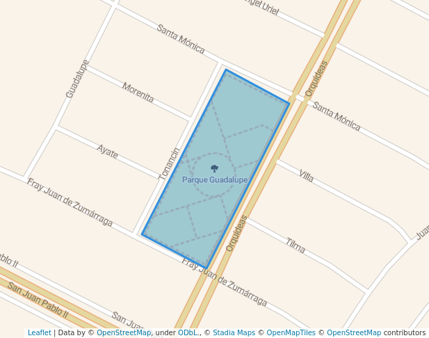 Parque Guadalupe in Tepatitlán de Morelos | Map and Routes