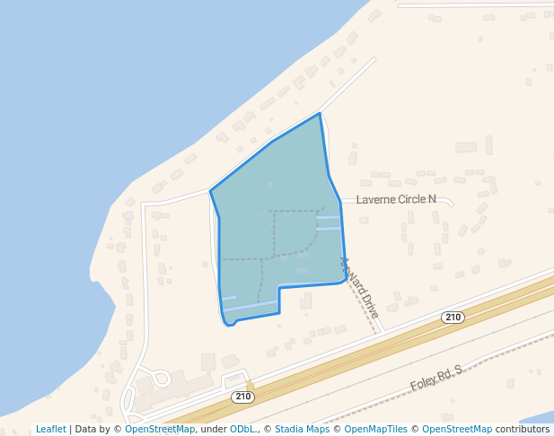 walking in Oscar Kristofferson Park map in Baxter