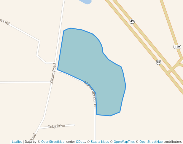 walking in McNair Springs Baseball/Softball Complex map in Magee