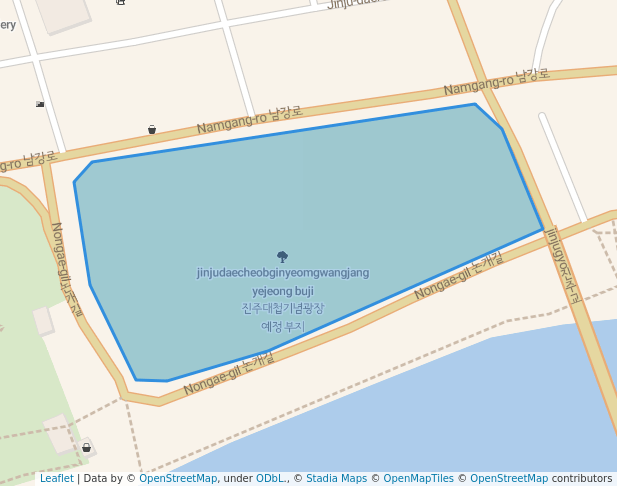 진주대첩기념광장 예정 부지