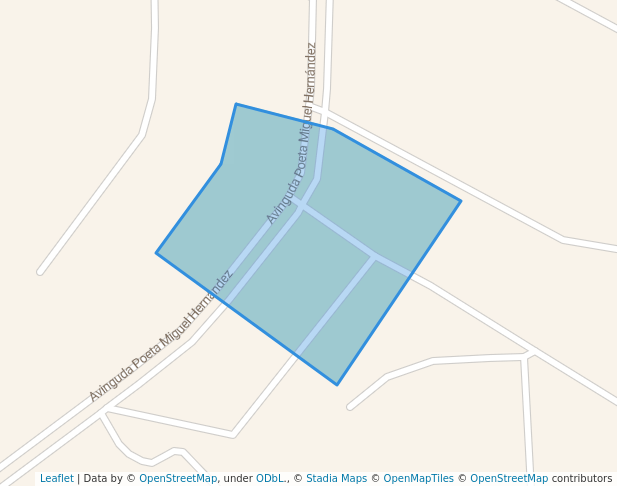 walking in Area Libre San Rafael map in Alfaz del Pi