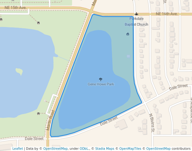 walking in Gene Howe Park map in Amarillo