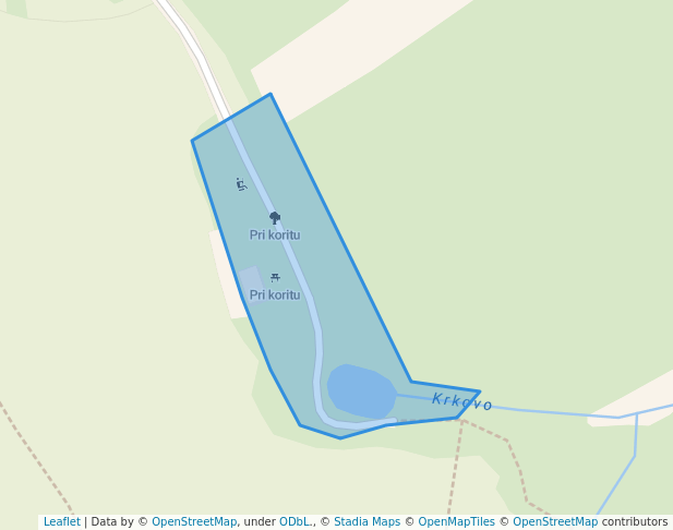 Pri koritu in Podgora | Map and Routes