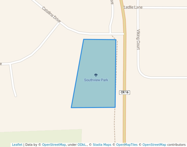 walking in Southview Park map in Mankato