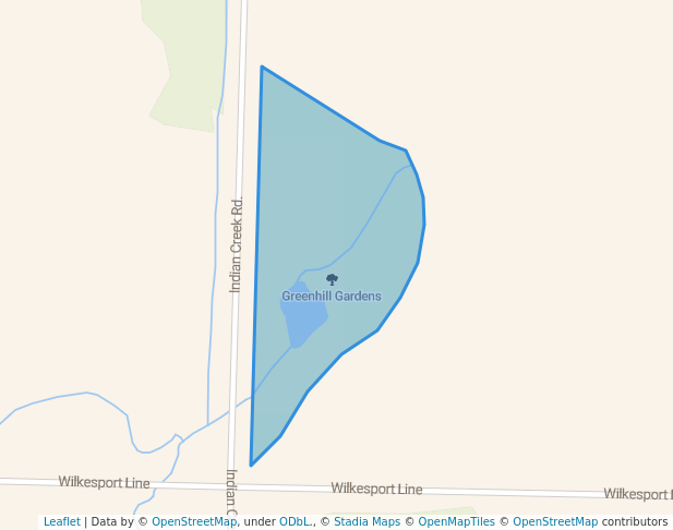 walking in Greenhill Gardens map in Sombra