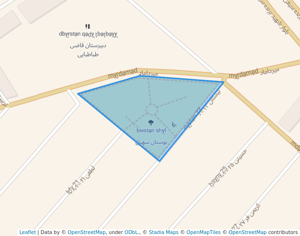 walking in بوستان سعیدیه map in Eslamshahr