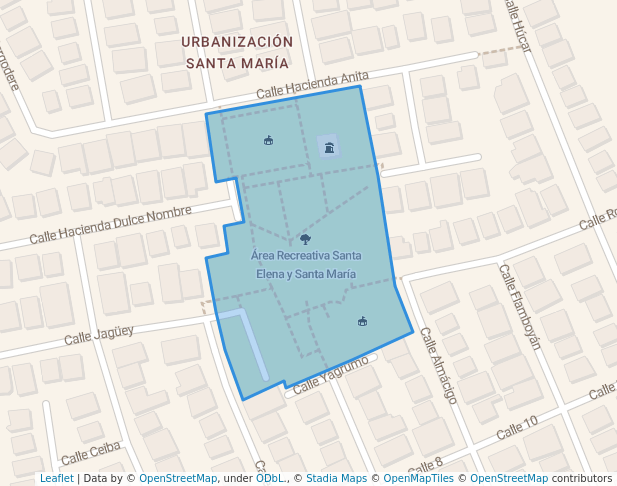 walking in Área Recreativa Santa Elena y Santa María map in Guayanilla