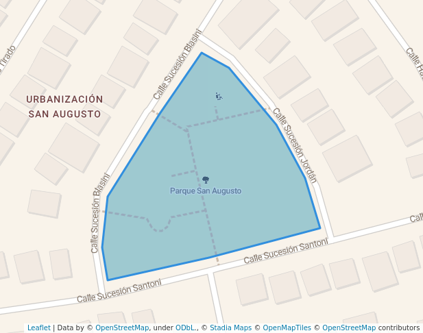 walking in Parque San Augusto map in Guayanilla