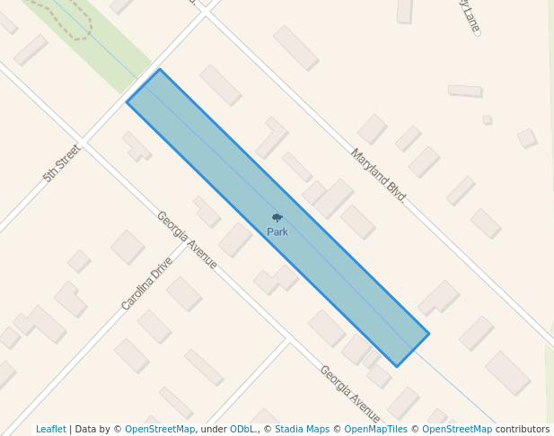 walking in Park map in Mexico Beach