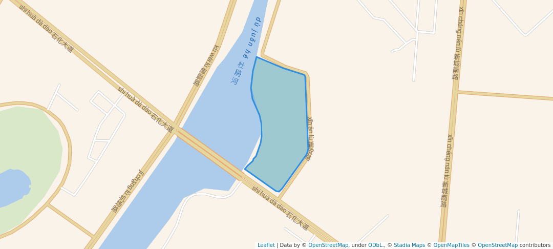 walking in 劳动公园 map in Ba Yin Guo Leng Meng Gu Zi Zhi Zhou