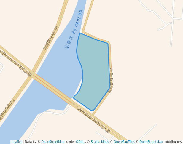 walking in 劳动公园 map in Ba Yin Guo Leng Meng Gu Zi Zhi Zhou